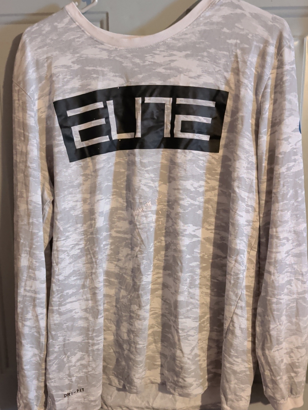 Nike Dri-FIT Athletic Tee in White and Black